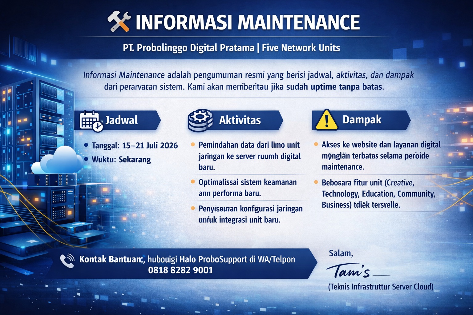 Informasi Maintenance