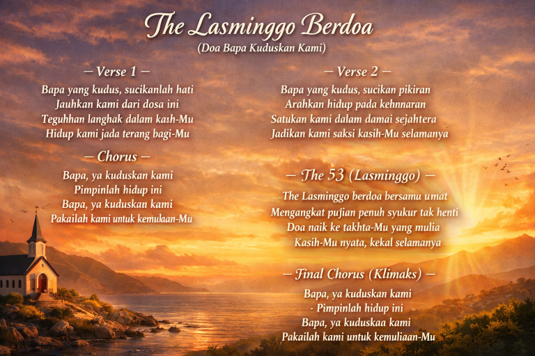 The Lasminggo Berdoa (Doa Bapa Kuduskan Kami)